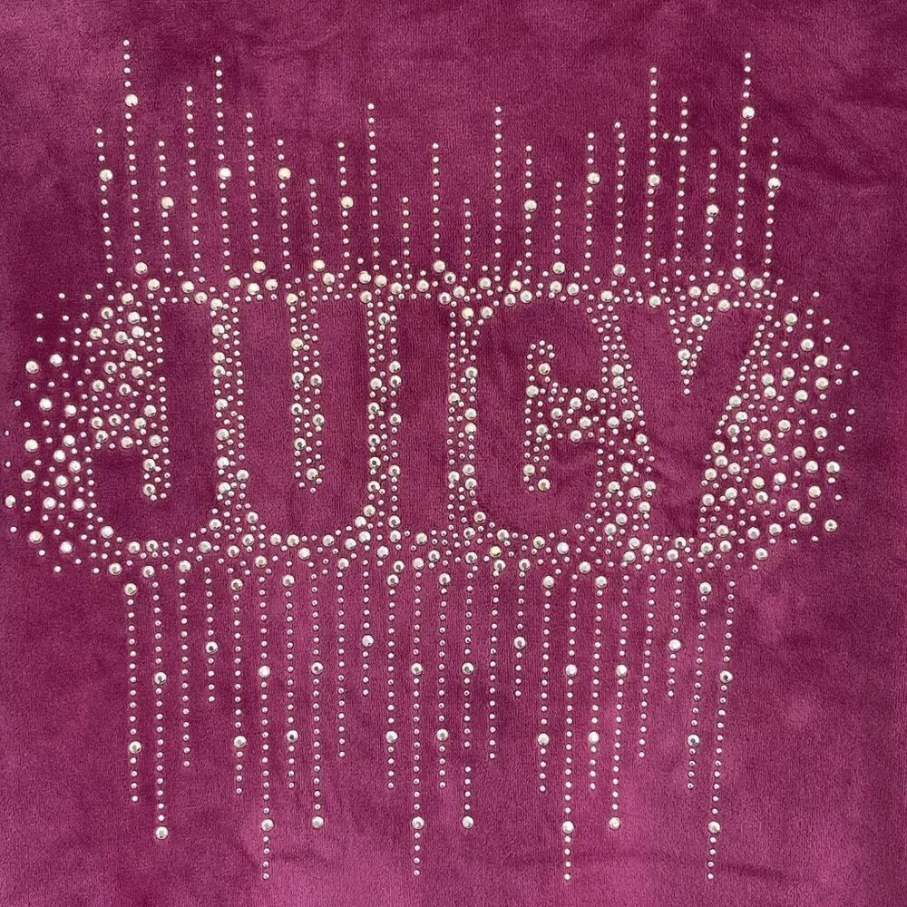 Juicy Couture Velour Sleepwear Pajama Top Y2K Bling Spell Out L Loungewear Comfy
